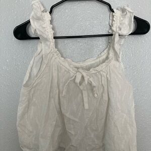 Elegant White Ruffled Blouse